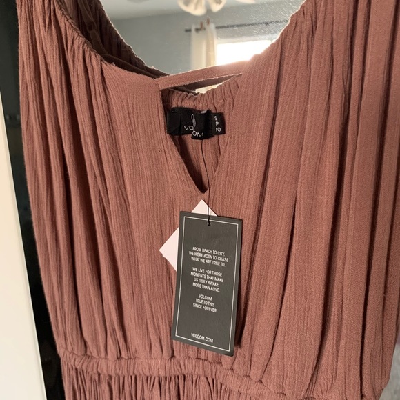 NWT Volcom Smoke Rough Edge MIDI Dress - Picture 5 of 5